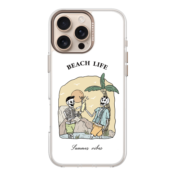 彩繪手機殼 - beach life | 惡魔防摔殼(標準版): 透海藍