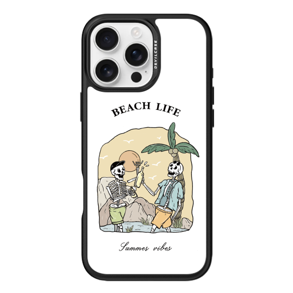 彩繪手機殼 - beach life | 惡魔防摔殼(標準版): 透明